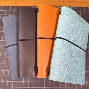 Handcrafted leather journal cover -modori style -6.25x4” Pick your color!